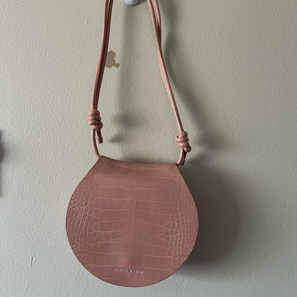 Charles & Keith Imitation Croc Purse